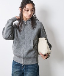 CHIC STYLE（シックスタイル）の「ジップアップニットフーディ＜大きいサイズ有＞シックスタイル（パーカー）」
