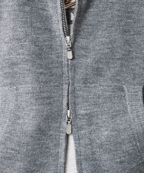 CHIC STYLE（シックスタイル）の「ジップアップニットフーディ＜大きいサイズ有＞シックスタイル（パーカー・レディース・アイボリー/グレー/ブラック・L/M/5L/4L/3L/LL）」の18枚目の写真