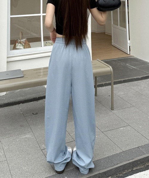 ReRe(リリ)の「カジュアルワイドパンツ(その他パンツ・レディース・ピンク/ブラック/ブルー/ベージュ・MEDIUM)」の6枚目の写真