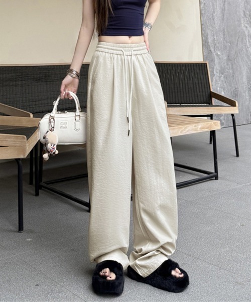ReRe(リリ)の「カジュアルワイドパンツ(その他パンツ・レディース・ピンク/ブラック/ブルー/ベージュ・MEDIUM)」の11枚目の写真