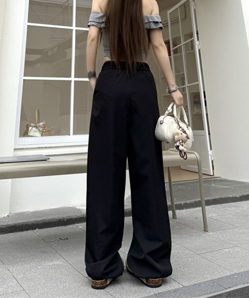 ReRe(リリ)の「カジュアルワイドパンツ(その他パンツ・レディース・ピンク/ブラック/ブルー/ベージュ・MEDIUM)」の9枚目の写真