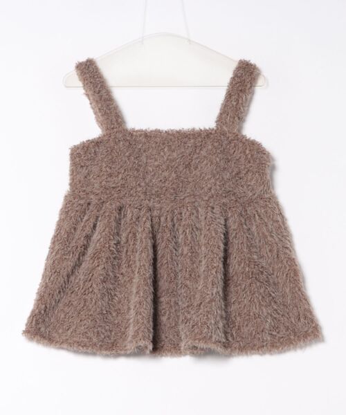 STYLEBLOCK（スタイルブロック）の「ブークレーシャギーペプラムキャミソール（シャツ/ブラウス・レディース・グレー/アイボリー/グレイッシュベージュ/ブラック・M）」の8枚目の写真