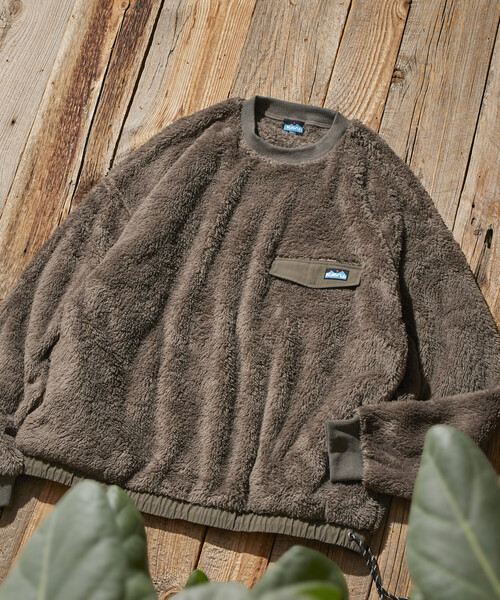 新品［Kavu］ジャケット 切替 クレイジー アウター アウトドア ゆったりめM KAVU ブルゾン アウター KAVU⁄カブー Fur Jacket⁄ファージャケット