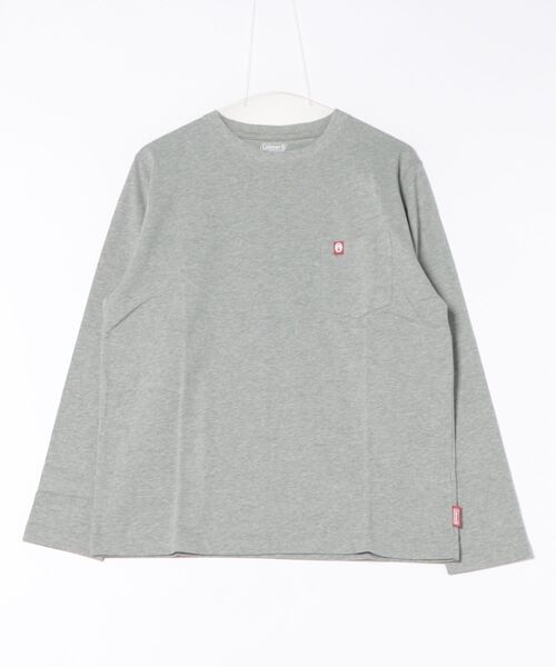 COLEMAN（コールマン）の「▼Coleman▼1P REG CREW L/S（Tシャツ/カットソー・メンズ・グレー/ベージュ・SMALL/LARGE/MEDIUM/X-LARGE）」の2枚目の写真