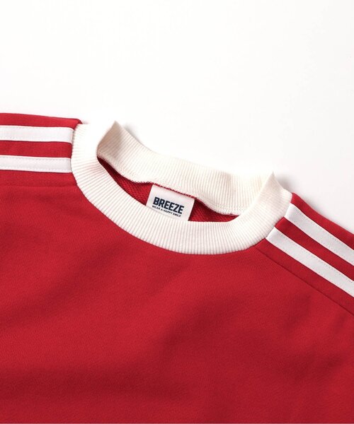 BREEZE（ブリーズ）の「【WEB限定/ジュニア対応】 サイドライントレーナー(セットアップ可)（スウェット・キッズ・レッド/オフホワイト/ブラック・90/100/110/120/130/140/150）」の17枚目の写真