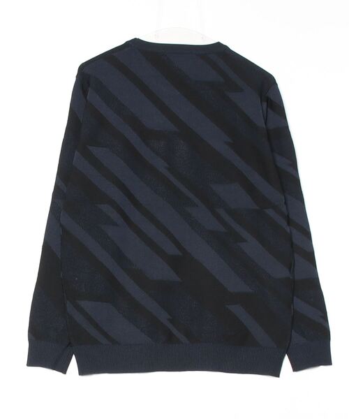 HIGH STREET（ハイストリート）の「ﾊﾞｲｱｽﾘﾝｸｽｸﾙｰﾈｯｸKN（ニット/セーター・メンズ・ホワイト/ネイビー/ブラック・MEDIUM/LARGE/LL）」の11枚目の写真