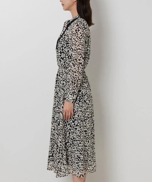 NARACAMICIE（ナラカミーチェ）の「【NARACAMICIE】レース×ラメドットワンピース（ワンピース・レディース・ブラック・M）」の3枚目の写真