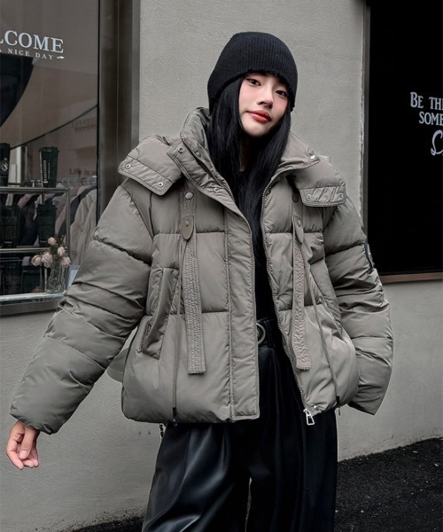 ポロ グレー ダウンジャケット フード付き POLO RALPH LAUREN（ポロ ラルフ ローレン）｜ダウンジャケット/コート