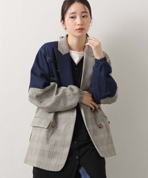 AULA AILA | ＡＵＬＡデニムチェックコンビ(その他アウター)