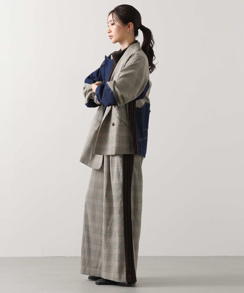 AULA AILA(アウラアイラ)の「AULAデニムチェックコンビ(その他アウター・レディース・チェック・FREE)」の22枚目の写真