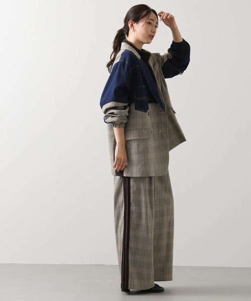 AULA AILA(アウラアイラ)の「AULAデニムチェックコンビ(その他アウター・レディース・チェック・FREE)」の5枚目の写真