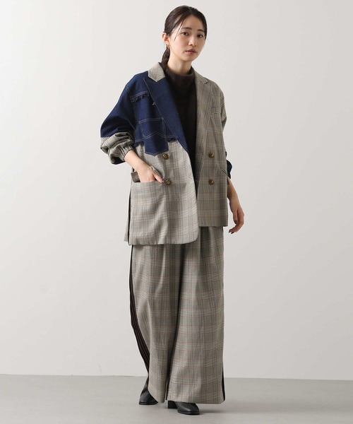 AULA AILA(アウラアイラ)の「AULAデニムチェックコンビ(その他アウター・レディース・チェック・FREE)」の9枚目の写真