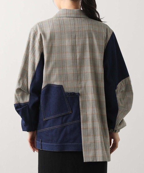 AULA AILA(アウラアイラ)の「AULAデニムチェックコンビ(その他アウター・レディース・チェック・FREE)」の8枚目の写真