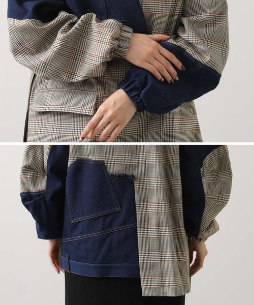 AULA AILA(アウラアイラ)の「AULAデニムチェックコンビ(その他アウター・レディース・チェック・FREE)」の11枚目の写真