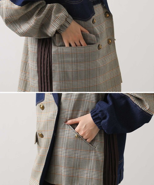 AULA AILA(アウラアイラ)の「AULAデニムチェックコンビ(その他アウター・レディース・チェック・FREE)」の13枚目の写真