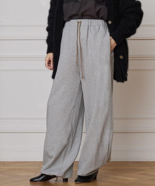 IENA LA BOUCLE(イエナラブークル)の「IENA LA BOUCLE スウェットパンツ(スウェットパンツ・レディース・チャコールグレー/ホワイト/ホワイト系その他・38/36)」の3枚目の写真