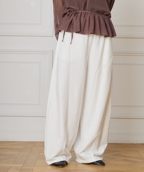 IENA LA BOUCLE(イエナラブークル)の「IENA LA BOUCLE スウェットパンツ(スウェットパンツ・レディース・チャコールグレー/ホワイト/ホワイト系その他・38/36)」の18枚目の写真