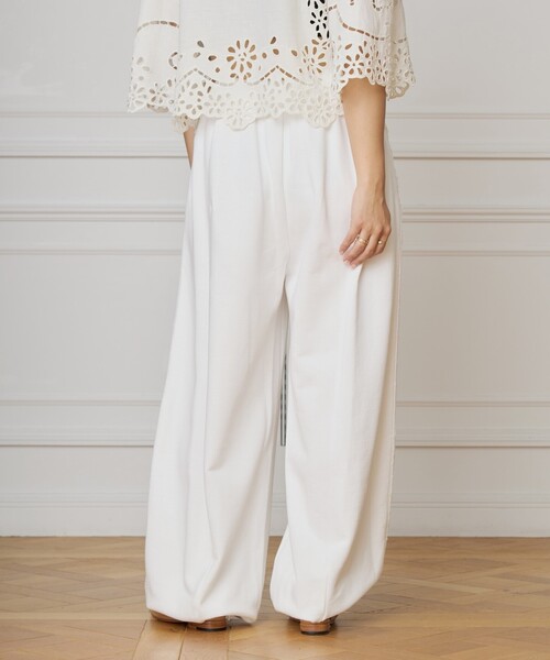 IENA LA BOUCLE(イエナラブークル)の「IENA LA BOUCLE スウェットパンツ(スウェットパンツ・レディース・チャコールグレー/ホワイト/ホワイト系その他・38/36)」の9枚目の写真