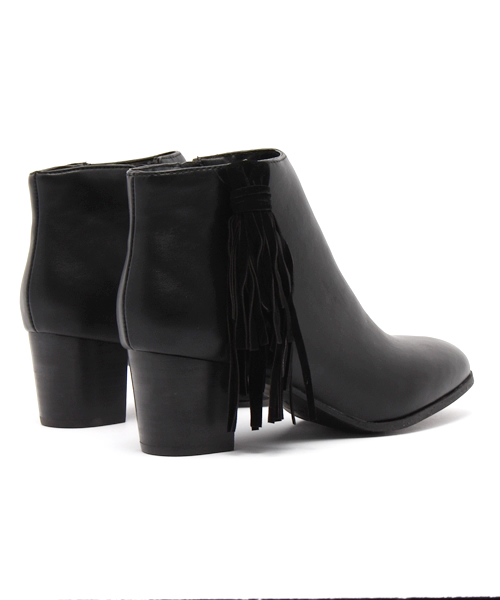 GLOBAL WORK（グローバルワーク）の「フリンジブーティ/707955（ブーティ・レディース・ベージュ/ブラック・LARGE/SMALL/MEDIUM）」の8枚目の写真