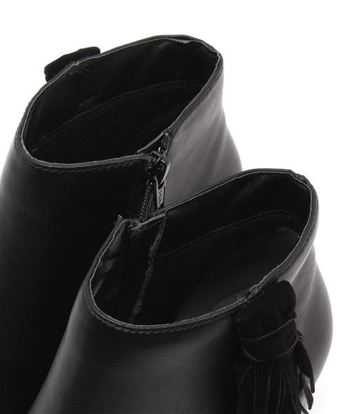 GLOBAL WORK（グローバルワーク）の「フリンジブーティ/707955（ブーティ・レディース・ベージュ/ブラック・LARGE/SMALL/MEDIUM）」の11枚目の写真