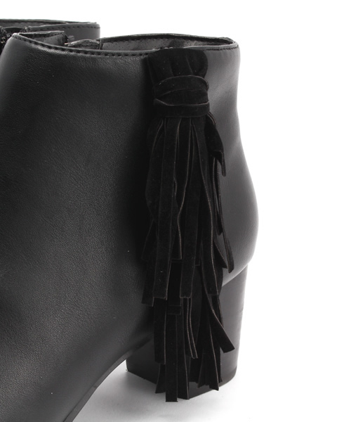 GLOBAL WORK（グローバルワーク）の「フリンジブーティ/707955（ブーティ・レディース・ベージュ/ブラック・LARGE/SMALL/MEDIUM）」の12枚目の写真