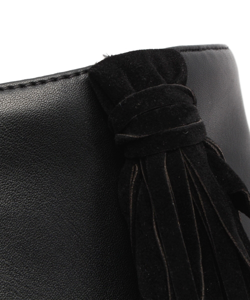 GLOBAL WORK（グローバルワーク）の「フリンジブーティ/707955（ブーティ・レディース・ベージュ/ブラック・LARGE/SMALL/MEDIUM）」の6枚目の写真