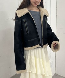 新品同様✩本物✩ムートンコート✩柔らか✩ブラック✩ツルツルの革✩軽いです ムートンコート(ブラック/黒色系)ファッション通販 - ZOZOTOWN