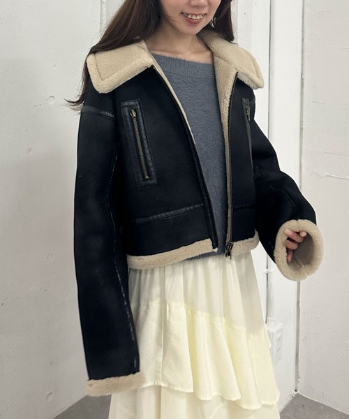 ライダースジャケット ムートンコート ムートンライダースジャケット／（ムートンコート）｜archives