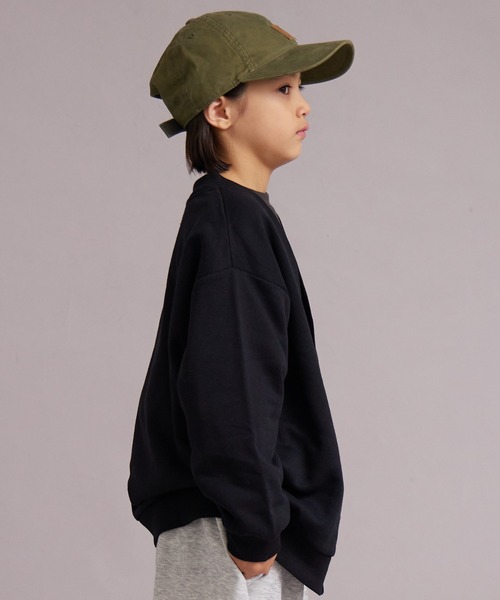 PAIRMANON STREET（ペアマノンストリート）の「裏起毛 オーバーサイズ カーディガン【PAIRMANON STREET】（カーディガン/ボレロ・キッズ・イエロー/グレー/パープル/ブラック・130/160/100/110/120/140/150/90）」の5枚目の写真