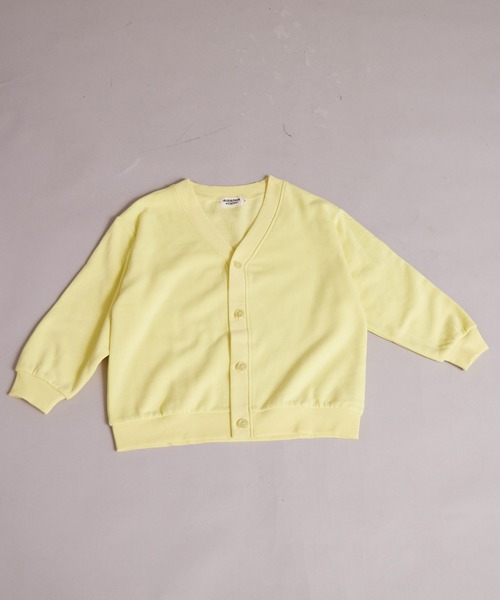 PAIRMANON STREET（ペアマノンストリート）の「裏起毛 オーバーサイズ カーディガン【PAIRMANON STREET】（カーディガン/ボレロ・キッズ・イエロー/グレー/パープル/ブラック・130/160/100/110/120/140/150/90）」の14枚目の写真