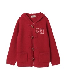 未使用☆PINK HOUSE ピンクハウス ボレロ カーディガン 日本製 セール】 スイートピーモチーフ付き透かし編みカーディガン