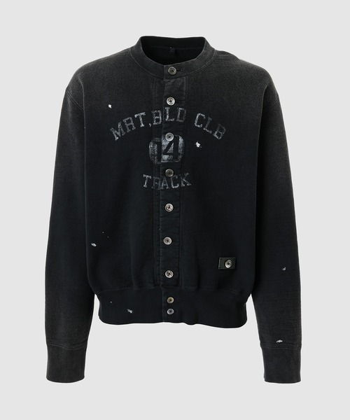 Vintage-effect sweat cardigan（カーディガン/ボレロ）｜KHOKI