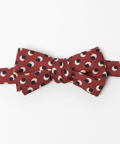 UNITED ARROWS（ユナイテッドアローズ）の「サークルプリント ボウタイ（蝶ネクタイ・メンズ・レッド/ネイビー・FREE）」の3枚目の写真