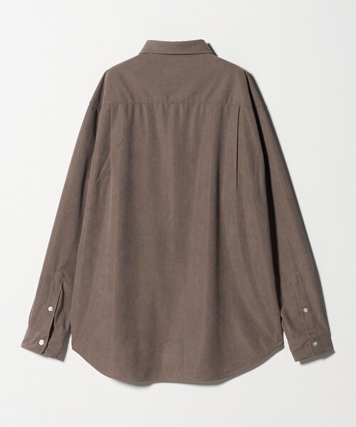 A DAY IN THE LIFE UNITED ARROWS(アデイインザライフユナイテッドアローズ)の「コーデュロイ リラックスシャツ<A DAY IN THE LIFE>(シャツ/ブラウス・メンズ・ネイビー/オフホワイト/モカ・M/L/S)」の4枚目の写真