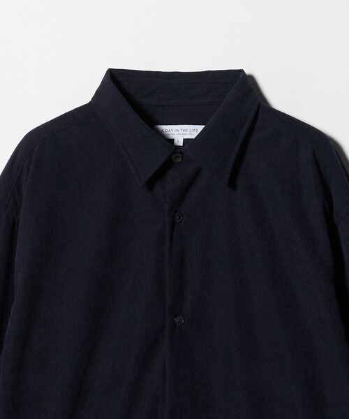 A DAY IN THE LIFE UNITED ARROWS(アデイインザライフユナイテッドアローズ)の「コーデュロイ リラックスシャツ<A DAY IN THE LIFE>(シャツ/ブラウス・メンズ・ネイビー/オフホワイト/モカ・M/L/S)」の9枚目の写真