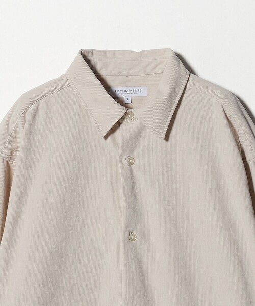A DAY IN THE LIFE UNITED ARROWS(アデイインザライフユナイテッドアローズ)の「コーデュロイ リラックスシャツ<A DAY IN THE LIFE>(シャツ/ブラウス・メンズ・ネイビー/オフホワイト/モカ・M/L/S)」の12枚目の写真