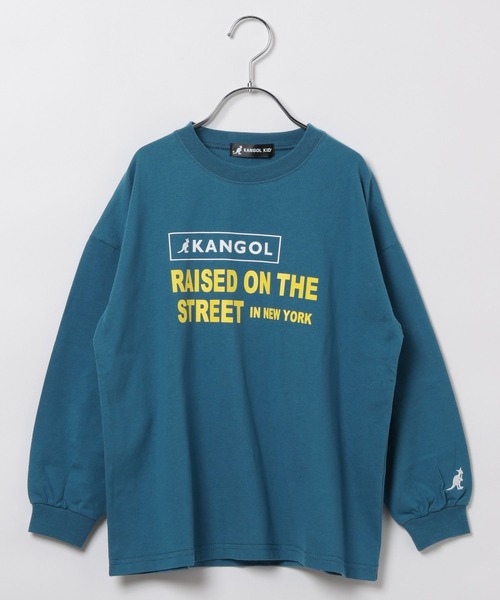 KANGOL(カンゴール)の「【KANGOL(カンゴール)】別注プリントロンT(KIDS)(Tシャツ/カットソー・キッズ・ブルー/アイボリー/ブラック・160cm/120cm/130cm/140cm/150cm)」の7枚目の写真