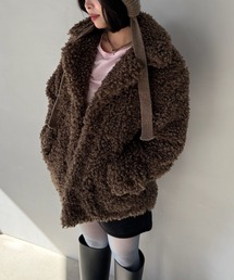 SANSeLF（サンセルフ）の「【SANSeLF】 ビッグシルエットボアジャケット saw25a052（その他アウター・レディース）」