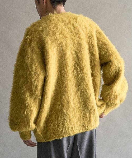 CRAFT STANDARD BOUTIQUE(クラフトスタンダードブティック)の「モヘアライクニットカーディガン(カーディガン/ボレロ・メンズ・チャコールグレー/ベージュ/ダークブラウン/マスタード/グリーン/ブルーグレー・XL/L/M)」の15枚目の写真