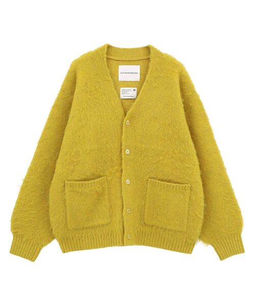 CRAFT STANDARD BOUTIQUE(クラフトスタンダードブティック)の「モヘアライクニットカーディガン(カーディガン/ボレロ・メンズ・チャコールグレー/ベージュ/ダークブラウン/マスタード/グリーン/ブルーグレー・XL/L/M)」の11枚目の写真