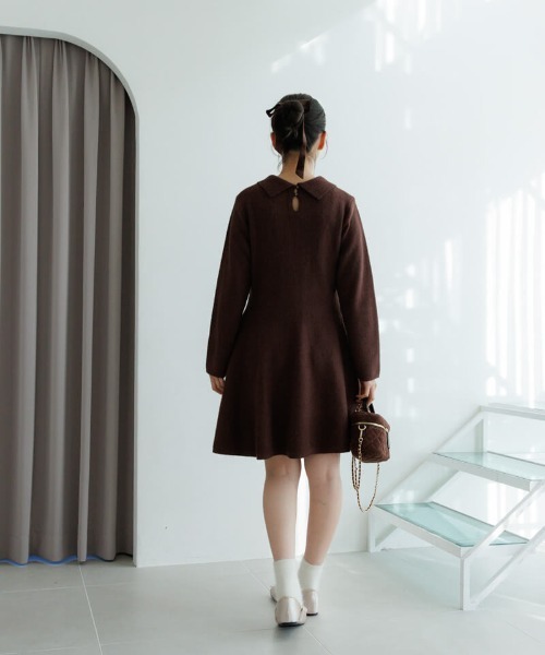 flower（フラワー）の「ポロミニワンピース（ワンピース・レディース・ブラウン・FREE）」の8枚目の写真