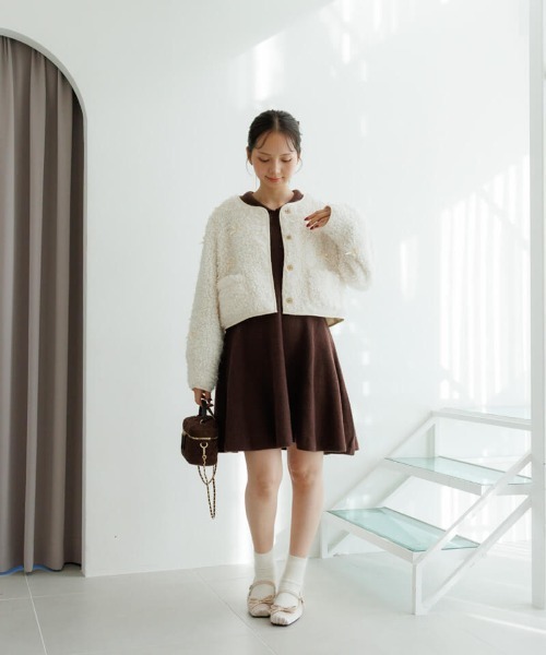 flower（フラワー）の「ポロミニワンピース（ワンピース・レディース・ブラウン・FREE）」の13枚目の写真