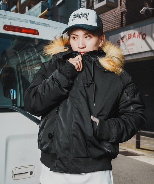 adidas アディダスN-2B フライトジャケット　ミリタリージャケット黒　S アディダスオリジナルス adidas Originals ボンバージャケット N-2B