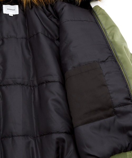 improves(インプローブス)の「N-2B フライトジャケット(ミリタリージャケット・メンズ・カーキ/ブラック・MEDIUM/LARGE/X-LARGE)」の17枚目の写真