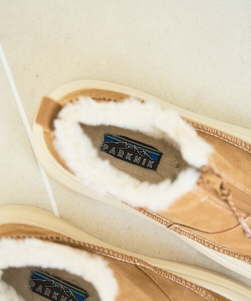 coen（コーエン）の「【PARKNIK（パークニック）】TOECAPムートンライクジップショートブーツ（23.5cm/24.5cm）（スニーカー・レディース・ブラック/ベージュ・23.5cm/24.5cm）」の8枚目の写真