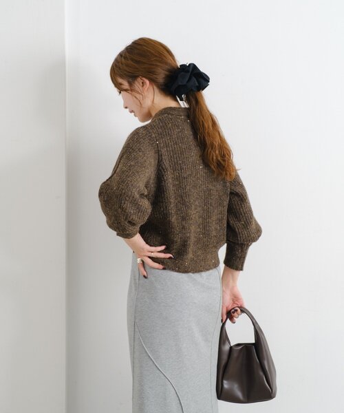 Kastane（カスタネ）の「【一部店舗限定】B スパンコールニットポロ（ニット/セーター・レディース・ブルー/アイボリー/ブラウン/ミント・FREE）」の20枚目の写真