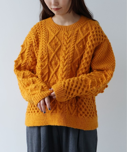 ネパールハンドニット プルオーバー（ニット/セーター）｜yuni（ユニ