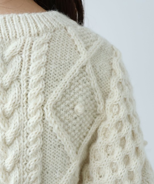 セール】ネパールハンドニット プルオーバー（ニット/セーター）｜yuni