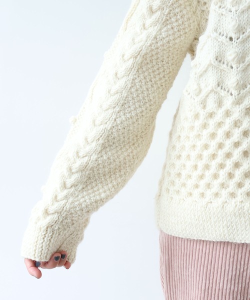 セール】ネパールハンドニット プルオーバー（ニット/セーター）｜yuni