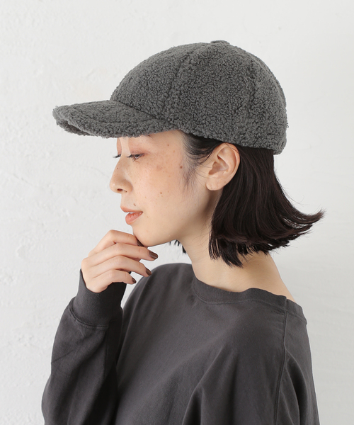 FRAMeWORK（フレームワーク）の「FERRUCCIO VECCHI boa キャップ（キャップ・レディース・グレー・FREE）」の15枚目の写真